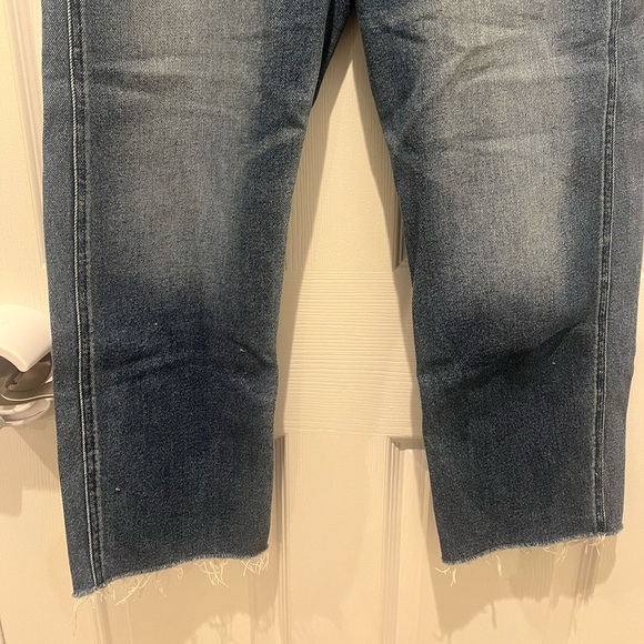 Hollister Blue Straight Leg Jeans High-Waisted Cropped Western‎ 27 Casual Preppy - Picture 3 of 5